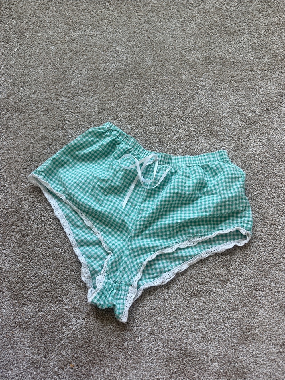 Anthropologie gingham shorts